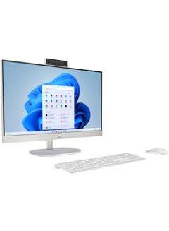 HP All-in-One PC With 23.8 Inch Full HD(1920X1080) Display IPS, Core Ultra 5 125U Processor/16GB RAM DDR4/512GB SSD/Windows 11 Home/ English/Arabic White  - Image 2