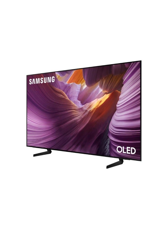 سامسونج - 77 Inch 4K Smart TV OLED AI Upscaling QA77S85FAEXSA Black - Image 1
