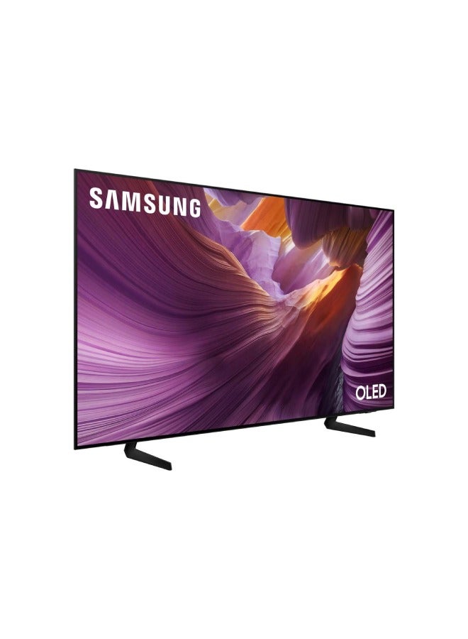 سامسونج 65 Inch 4K Smart TV OLED AI Upscaling Black QA65S85FAEXSA black  - Image 3