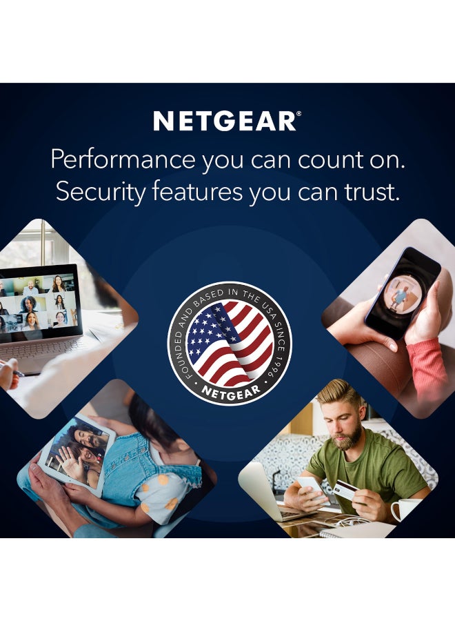 NETGEAR Nighthawk WiFi 7 Dual Band Router| Fast WiFi 7 speeds up to 6.5Gbps, Covers Up to 2,500 sq. ft.Connects 80 Devices, 4K/8K Streaming, Gaming, 2.5Gbps Internet Port - Black Edition Black  - Image 3