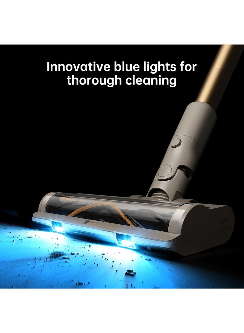دريم - U20 Cordless Vacuum, Blue Light Dust Reveal, 120AW Suction Power, Multi-surface Anti-tangle Brush, Multi-layer 99.9% Filtration, Convenient Maintenance, Swappable Battery Pack 150 W VPV11A White - Image 1