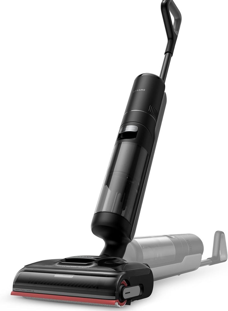 دريم - H15 Pro Wet and Dry Vacuum, GapFree AI DescendReach Robotic Arm, Triple Edge Coverage, 21KPa Suction, 0 Tangle, Immersive 100°C Brush Wash, 5 min 90°C Drying, 180° Lie-Flat, App Control 200 W HHR46A Black - Image 1