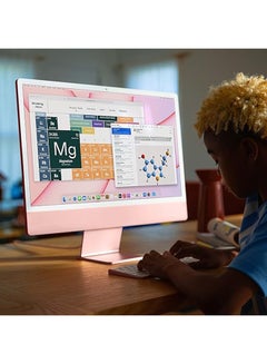 Apple Renewed - iMac A2438 AIO With 24-Inch Display,Apple M1 chip With 8‑Core CPU And 8‑Core GPU Processor/8GB RAM/512GB SSD/macOS English/Arabic Blue  - Image 3