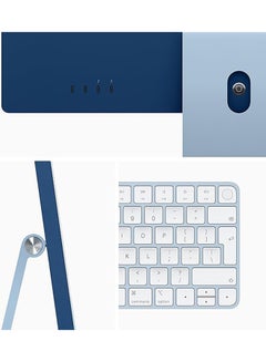Apple Renewed - iMac A2438 AIO With 24-Inch Display,Apple M1 chip With 8‑Core CPU And 8‑Core GPU Processor/8GB RAM/512GB SSD/macOS English/Arabic Blue  - Image 2
