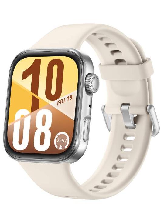 HUAWEI Watch FIT4 Smart Watch, 1.82” Display, 100+ Sports modes, Fitness and Sleep Tracker, Heart Rate Monitor, Emotional Wellbeing Assistant, up to 10-Day Battery Life, iOS & Android White - Image 1