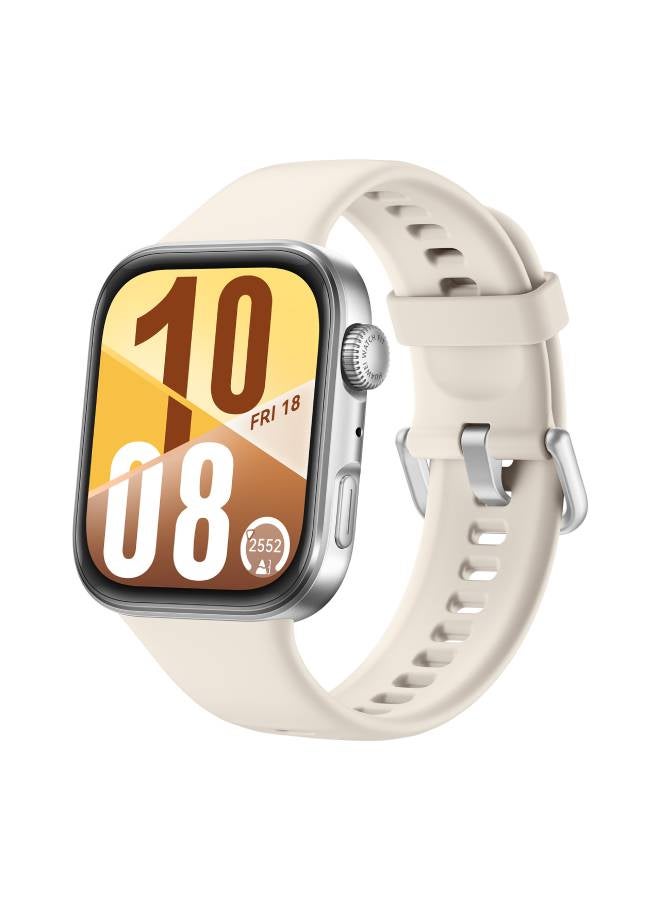 HUAWEI Watch FIT4 Smart Watch, 1.82” Display, 100+ Sports modes, Fitness and Sleep Tracker, Heart Rate Monitor, Emotional Wellbeing Assistant, up to 10-Day Battery Life, iOS & Android White - Image 1