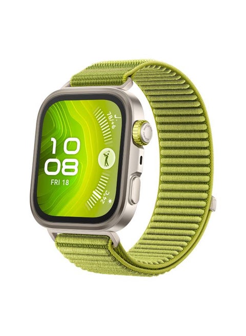 Watch FIT4 Pro Smart Watch, 1.82” Display, Sapphire Glass &Titanium, GPS for Pro-Level Outdoor Sports, NFC, ECG Analysis, up to 10-Day Battery Life, iOS & Android Green