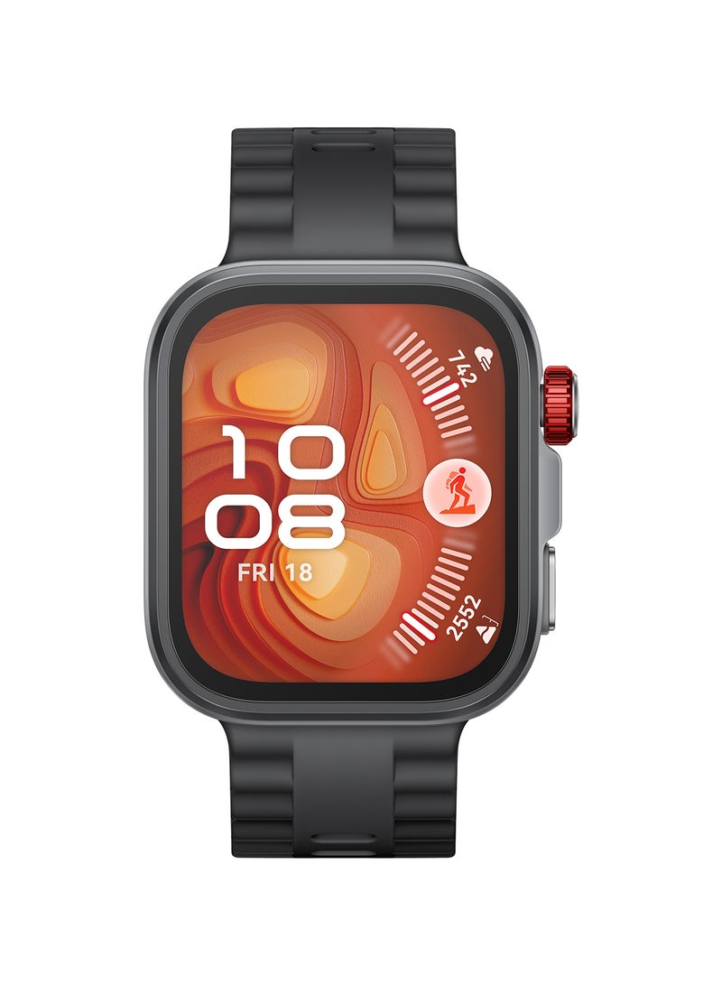 هواوي - WATCH FIT4 Pro Smartwatch, 1.82-Inch Display, Sapphire Glass And Titanium, Pro-Level Outdoor Sports, ECG Analysis, up to 10-Day Battery Life, iOS And Android + Free FreeBuds 5i + Strap - Black - Image 1