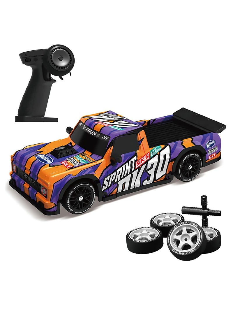 مايتويز 1/16 RC Drift Car, 2.4Ghz RTR RC Drift Car, 4x4 Light Up RC Drifting Racing Cars Fast 18KM/H Truck, 4WD All-Road Street Bash RC Truck Electric Powered High Speed Drifting for Adult  - Image 1