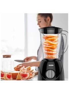 Kion Blender - 400W, 1.5L Capacity, Plastic Jar, 2 Speeds + Grinder 1.5 L 400 W BBB4015PP00 black  - Image 5
