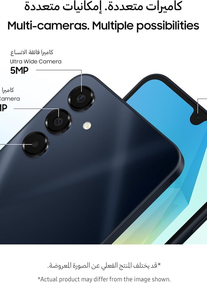 سامسونج Galaxy A16 5G, Android Smartphone, Dual SIM Mobile Phone, 8GB RAM, 256 GB Storage, Blue Black (UAE Version)  - Image 4