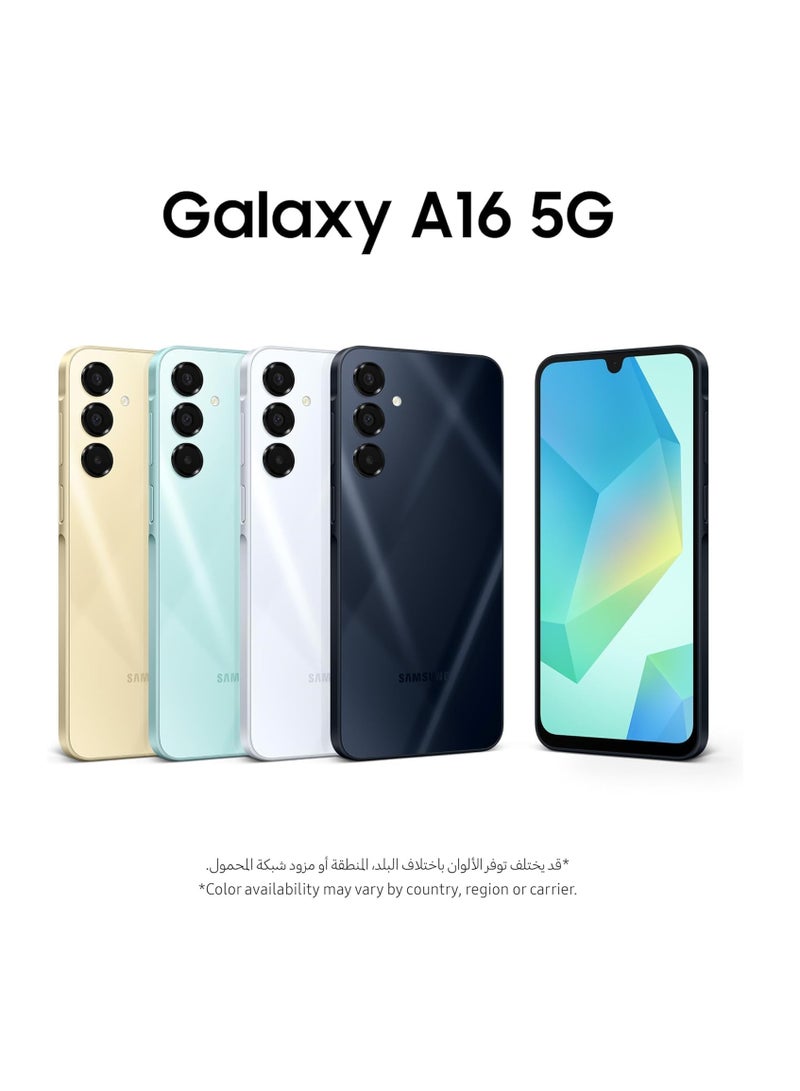 سامسونج Galaxy A16 5G, Android Smartphone, Dual SIM Mobile Phone, 8GB RAM, 256 GB Storage, Blue Black (UAE Version)  - Image 2
