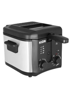 كيون Deep Fryer, 1450–1600W, 2.5L Capacity, Plastic & Stainless Steel Body, Adjustable Temperature & Timer, Transparent Glass Lid 2.5 L 1600 W FDF2516MS00 silver  - Image 2
