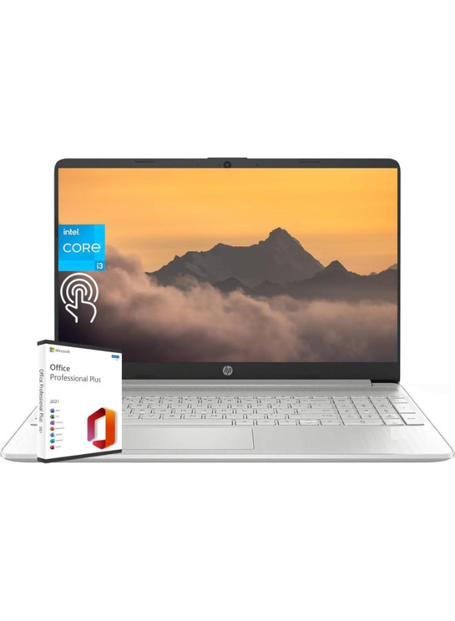HP Business Laptop With 15.6-Inch HD Display, Core i3-1215U Processor/16GB RAM/1TB SSD/Intel UHD Graphics/Windows 11 Home English/Arabic Silver  - Image 1