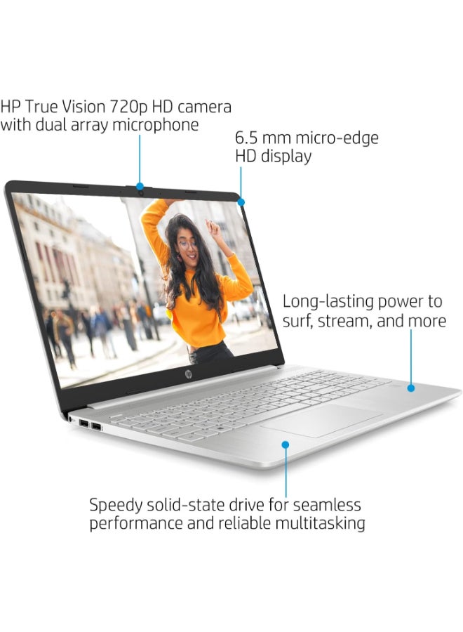 HP - Business Laptop With 15.6-Inch HD Display, Core i3-1115G4 Processor/16GB RAM/1TB SSD/Intel UHD Graphics/Windows 11 Home English/Arabic Silver - Image 1