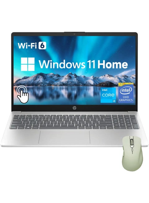 Business Laptop With 15.6-Inch HD Display, Core i3-1215U Processor/16GB RAM/1TB SSD/Intel UHD Graphics/Windows 11 Home English/Arabic Silver