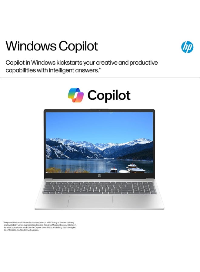 HP Business Laptop With 15.6-Inch HD Display, Core i3-1215U Processor/32GB RAM/1TB SSD/Intel UHD Graphics/Windows 11 English/Arabic Silver  - Image 4