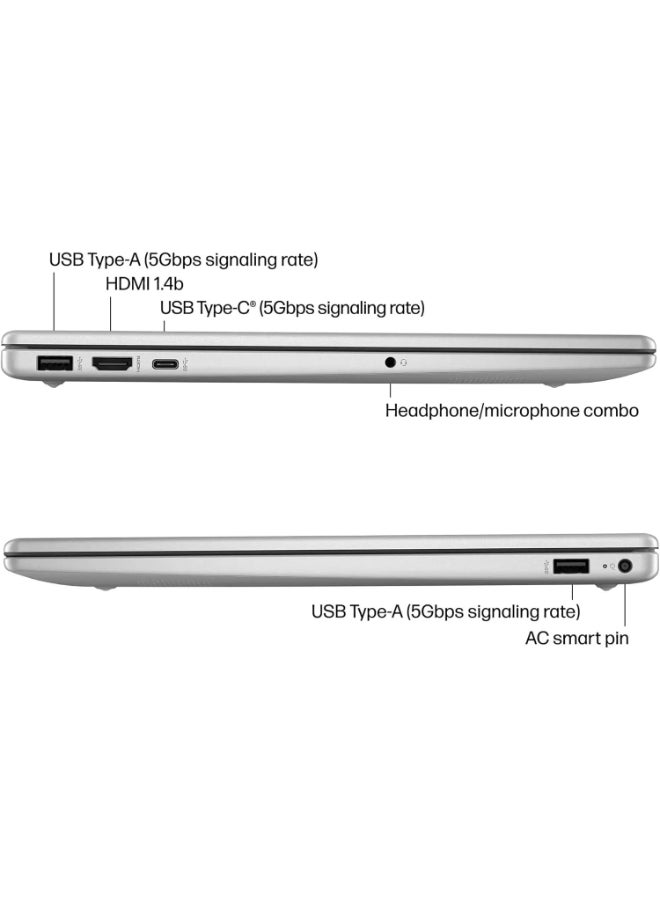 HP - Business Laptop With 15.6-Inch HD Display, Core i3-1215U Processor/32GB RAM/1TB SSD/Intel UHD Graphics/Windows 11 English/Arabic Silver - Image 1