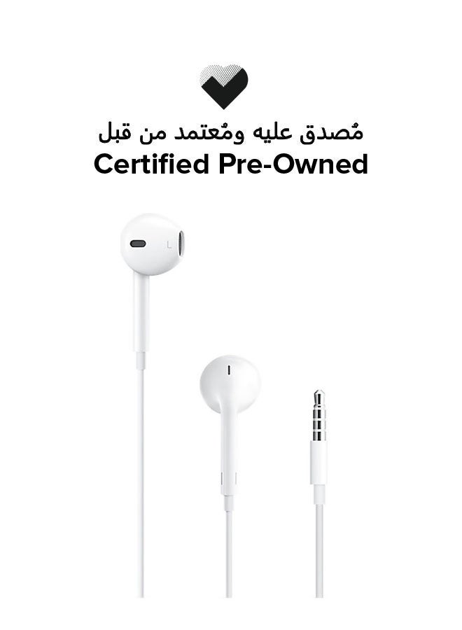 Apple Renewed - EarPods With 3.5mm Headphone Plug, Wired White  - Image 1