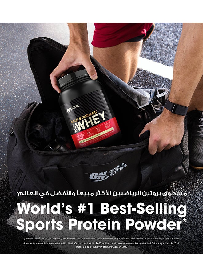 Optimum Nutrition Gold Standard 100% Whey Double Rich Chocolate 1 Lb 454 G  - Image 3