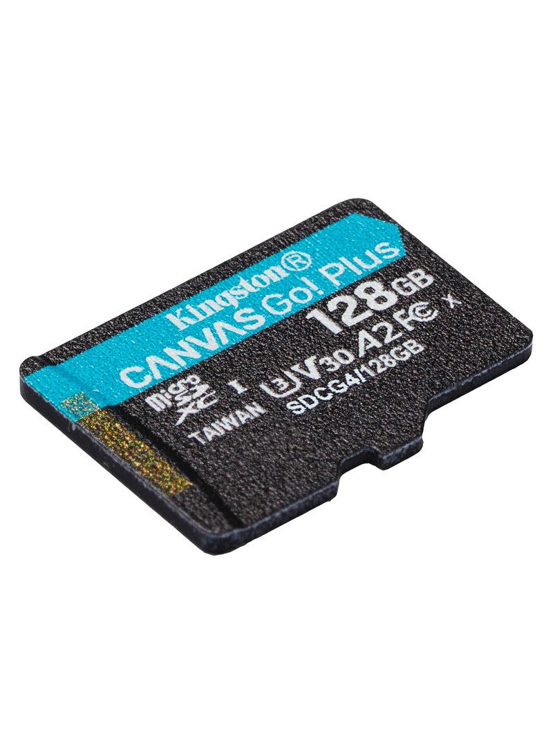 Kingston Canvas Go Plus microSDXC Memory Card Gen4 200MB/s A2 U3 V30 Single Package without ADP-SDCG4/128GBSP | 128 GB  - Image 2