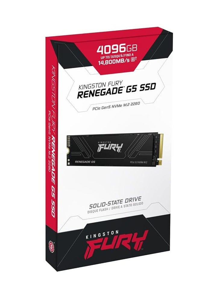 Kingston FURY Renegade G5 PCIe 5.0 NVMe M.2 SSD | 4 TB  - Image 4