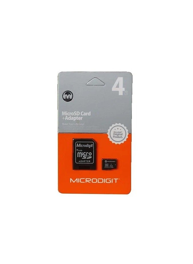 ميكرو ديجيت Microdigit 4GB MEMORY CARD 4 GB  - Image 1