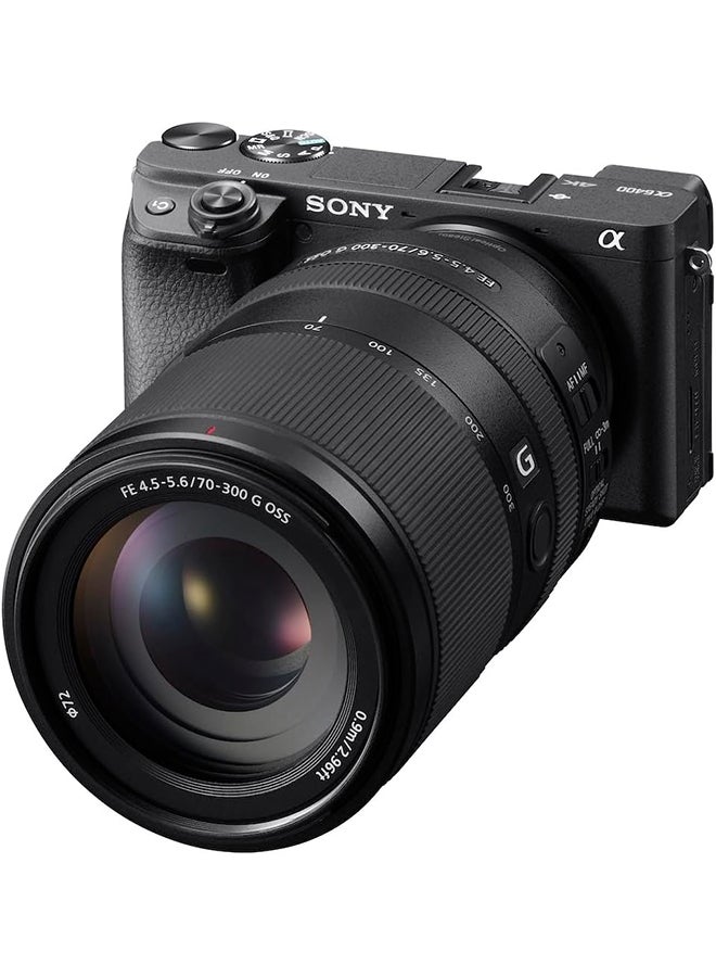 Sony - Alpha 6400 Mirrorless Camera with 16-50mm Power Zoom Lens – 24.2MP APS-C Sensor, 4K Video, Fast Autofocus, Tiltable Touchscreen LCD – ILCE-6400K Black - Image 1