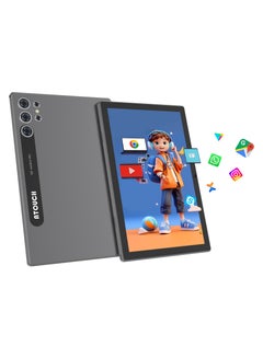 ATOUCH Smart Tablet SE3 Pro 10.1-inch Display with Keyboard/Case and Wireless Mouse 8GB RAM 512GB ROM Dual SIM 5G Network Android WiFi Slim Tab Grey  - Image 1