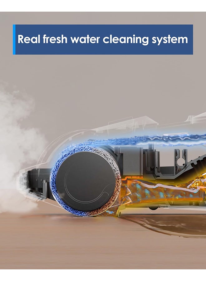 Tineco Tineco Ifloor 5 steam All-in-One Wet Dry Vacuum Cleaner, Wood Floor Steam Vacuum, Ideal for Sticky Dirts, 248℉ High Temperature Steam, Self Cleaning with Steam 120 kW SW010800SA Black  - Image 5