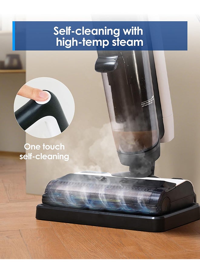 Tineco Tineco Ifloor 5 steam All-in-One Wet Dry Vacuum Cleaner, Wood Floor Steam Vacuum, Ideal for Sticky Dirts, 248℉ High Temperature Steam, Self Cleaning with Steam 120 kW SW010800SA Black  - Image 4