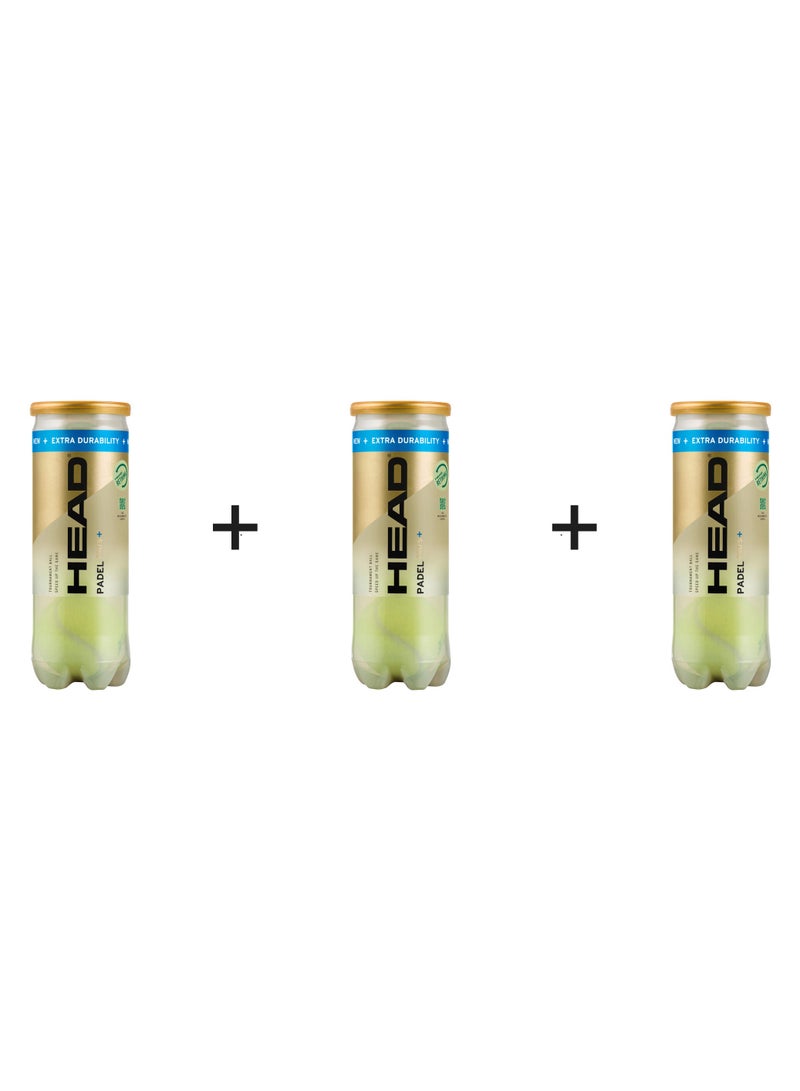 هيد Padel Pro S+ Padel Balls - Pack Of 9 Balls 