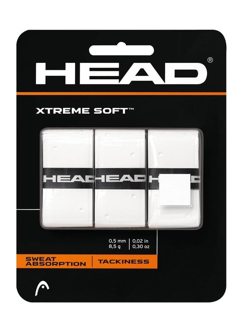 HEAD Xtreme Soft Overgrip (3 Pack) Tackiness Sweat Absorption  - Image 1