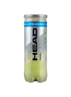 HEAD HEAD Padel Pro+ Padel balls - highly durable and easy to control, Can of 3 balls  - Image 1