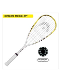 HEAD Microgel Blast Squash Racquet | Ideal for Men, Women and Adult Kids | 3/7-8 | Grip Size : 3 3/4 inches | Lightweight | Material : Graphite  - Image 3