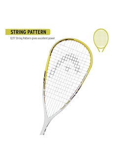 HEAD Microgel Blast Squash Racquet | Ideal for Men, Women and Adult Kids | 3/7-8 | Grip Size : 3 3/4 inches | Lightweight | Material : Graphite  - Image 5