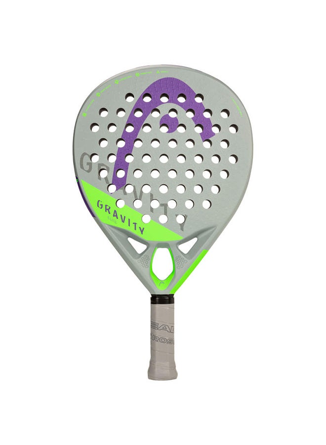 HEAD Gravity Elite Padel Racket | Round Shape | Fiberglass Surface | 365 Grams  - Image 4