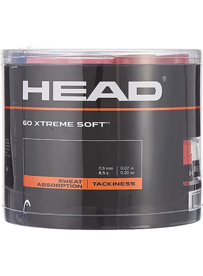 HEAD Extreme Soft Racquet Overgrip 60 Pack Assorted Jar Of Tennis Racket Grip Tape Multicolour  - Image 3