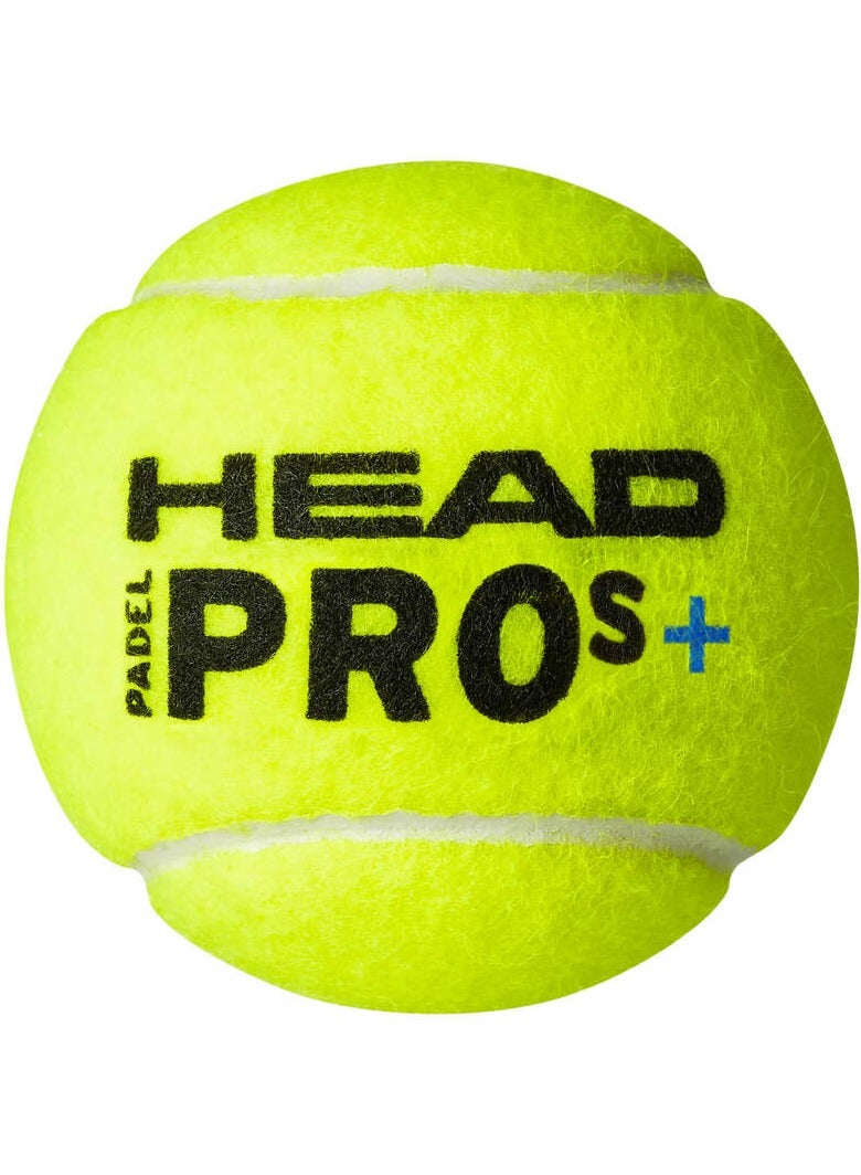 هيد Padel Pro S+ - Tournament Grade Ball, Designed For Faster Play, Box Of 24 Cans - 72 Balls  - Image 3