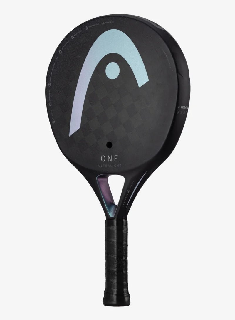 HEAD One Ultralight Black Padel Racket By Head  - Image 1