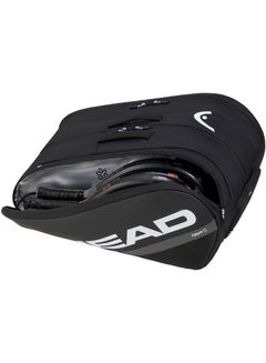 HEAD Tour Padel Bag - Black/White, Combination Of Style, Space And Innovative Technology, Fits Up To 7 Racquets  - Image 3