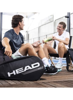HEAD Tour Padel Bag - Black/White, Combination Of Style, Space And Innovative Technology, Fits Up To 7 Racquets  - Image 4