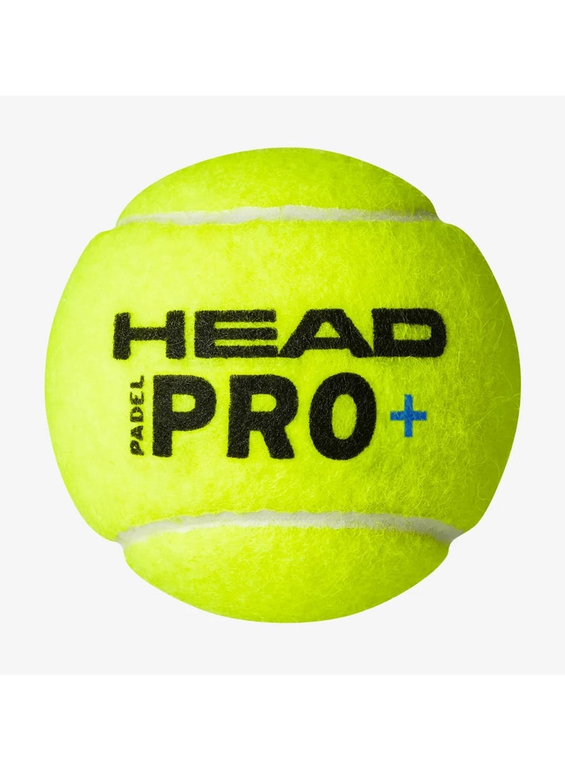 HEAD Head Pro+ 2025 Padel Balls (3 Balls) by Head  - Image 2