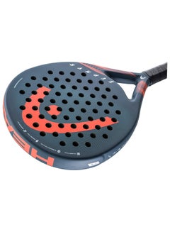 هيد Zephyr Padel Racket | Black/Pink | Round Shape | Fiberglass Surface | 350 Grams  - Image 4