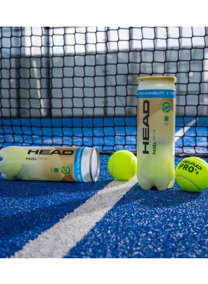 HEAD Head Pro S+ 2025 Padel Balls (3 Balls) by Head  - Image 4
