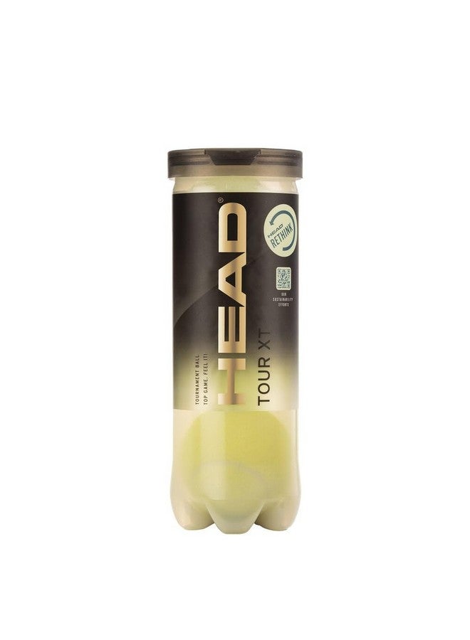 HEAD Tour Xt Tournament Grade Tennis Ball 1 Can|3 Balls (3 Balls/Can) Green  - Image 1