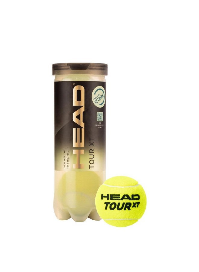 HEAD Tour Xt Tournament Grade Tennis Ball 1 Can|3 Balls (3 Balls/Can) Green  - Image 2