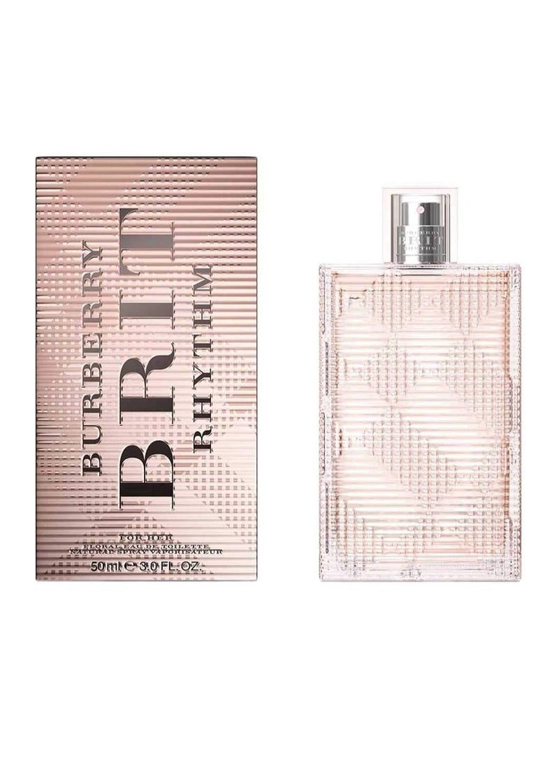 BURBERRY Brit Rhythm for Her Floral Eau de Toilette 50ml 1.7 FL. Oz.ml  - Image 2