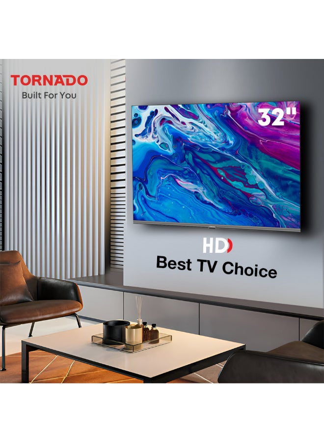 TORNADO TORNADO 32 Inch HD Google TV Smart, Built-in Receiver, Dolby Digital Plus, Game Mode, Chrome Cast Built-in 32EA3300X black - Image 2