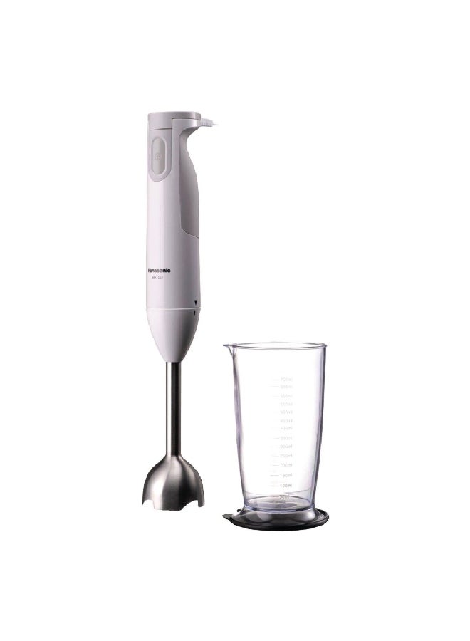 Panasonic 600W One-Touch Operation 4-Blade Hand Blender, 39.7 x 7 x 6.4 cm 600 W MX-GS1WTZ White and Grey - Image 1